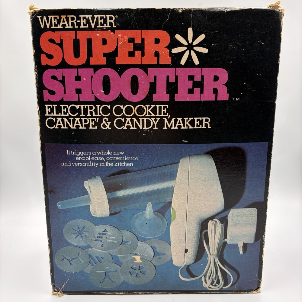 Vintage Wear-Ever‎ Super Shooter No. 70001 Electric Cookie Canapé Candy Maker